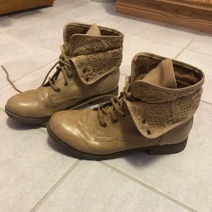 Brown Combat Boots